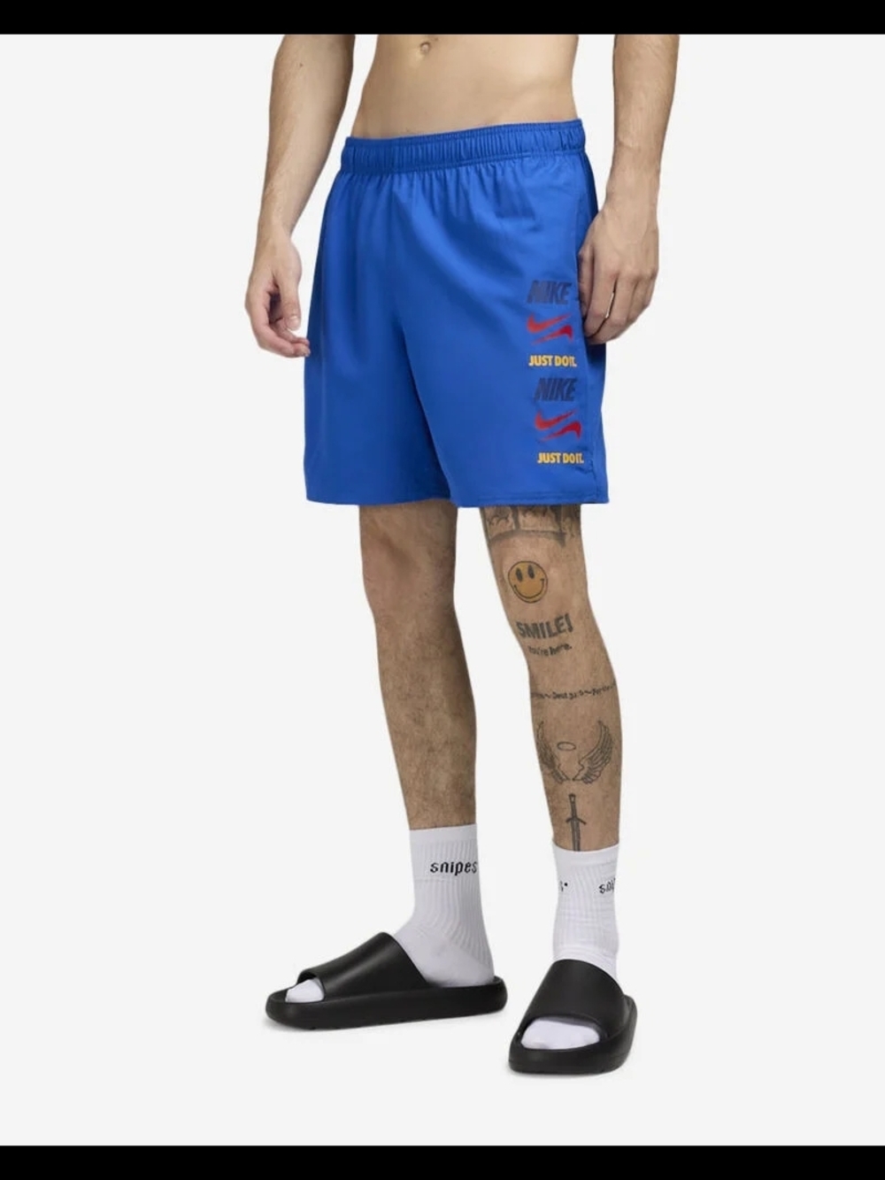 Men's Nike Swim Stack 7 inch Shorts in Game Royal